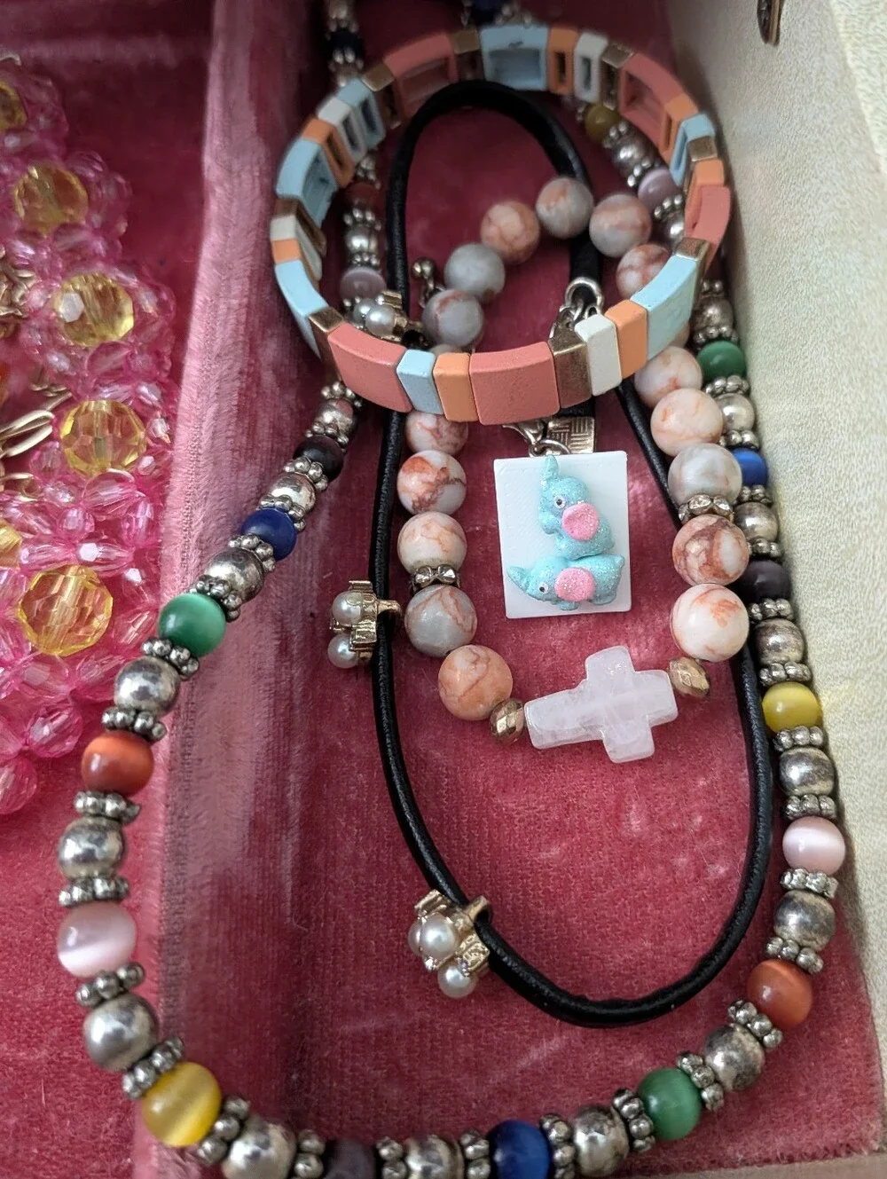 Girls Costume Jewelry Lot Bundle – Rings Earrings Bracelets Charms 54 pc